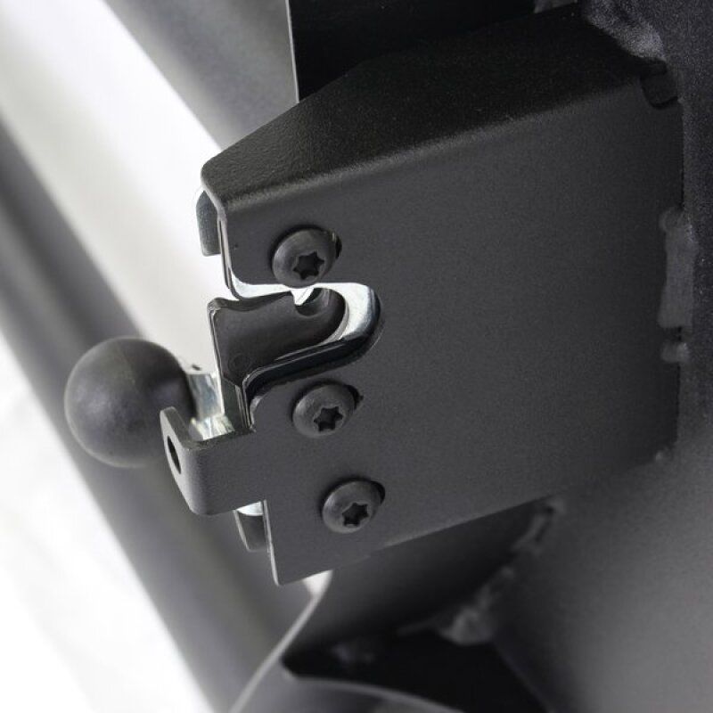 Jeep Wrangler JLU Door Replacement - Front - Go Rhino - Trailline Tube - Black - `18-`21